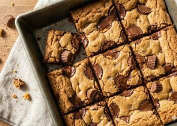 Peanut Butter Cup Cookie Bars