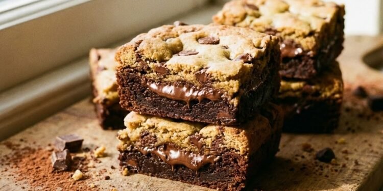 Brookies (Brownie + Cookie Bars)