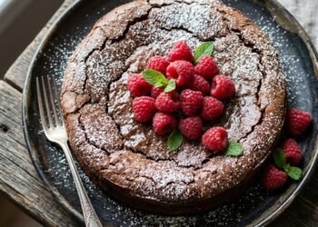 Flourless Chocolate Cake (Gluten-Free) ]