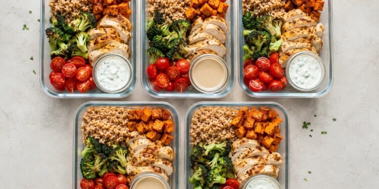 How to Meal Prep Five Lunches in One Hour