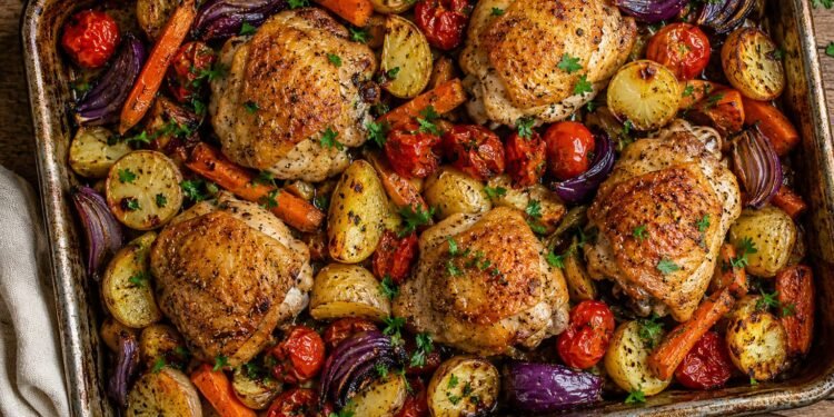 One-Pan Lemon Herb Chicken and Vegetables