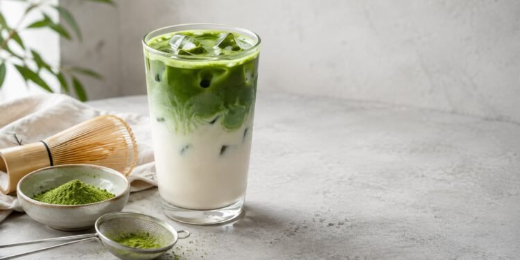 Homemade Iced Matcha Latte, Step by Step