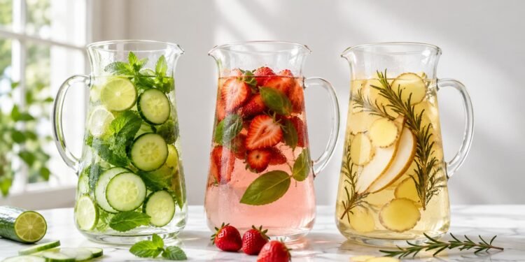 Three Refreshing Fruit-Infused Water Combinations